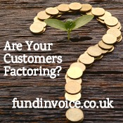 How to tell if customers and suppliers are using factoring.