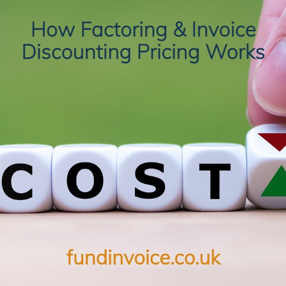 We explain how pricing works for factoring and invoice discounting.