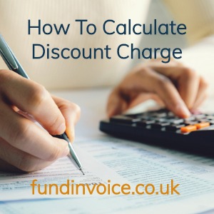 How to calculate discount charge fees and costs.