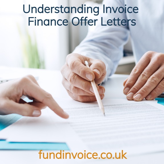 Invoice finance offer letters, how to understand them and compare charges.