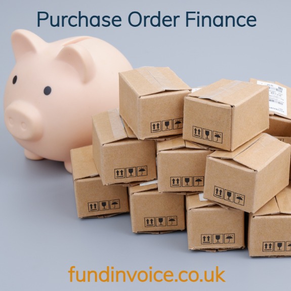 Purchase order finance to pay suppliers for shipments or deliveries.