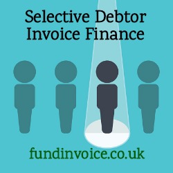 Invoice finance where you can select debtors to be funded.