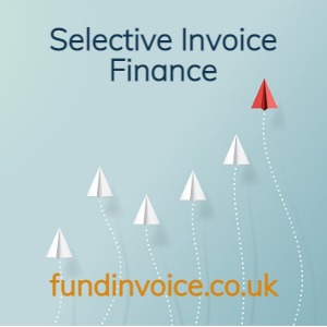 The cost of using selective and auction site when invoice financing.